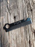 Steel Tooth Comb With Sheath (Black)