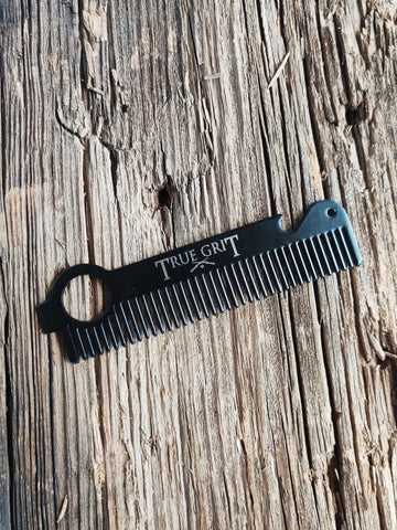 Steel Tooth Comb (Black)