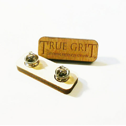 True Grit Grooming Wood Pin